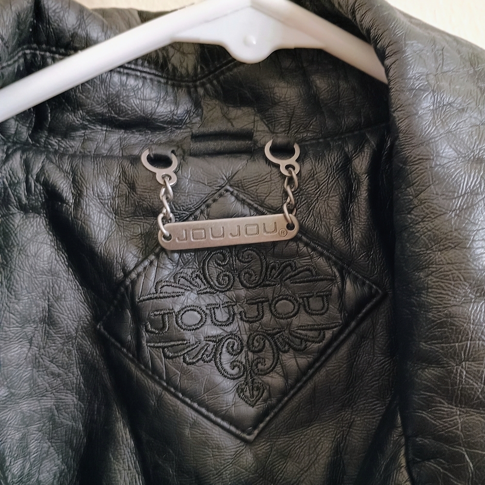 Black Leather Women's Jacket - Picture 2 of 4